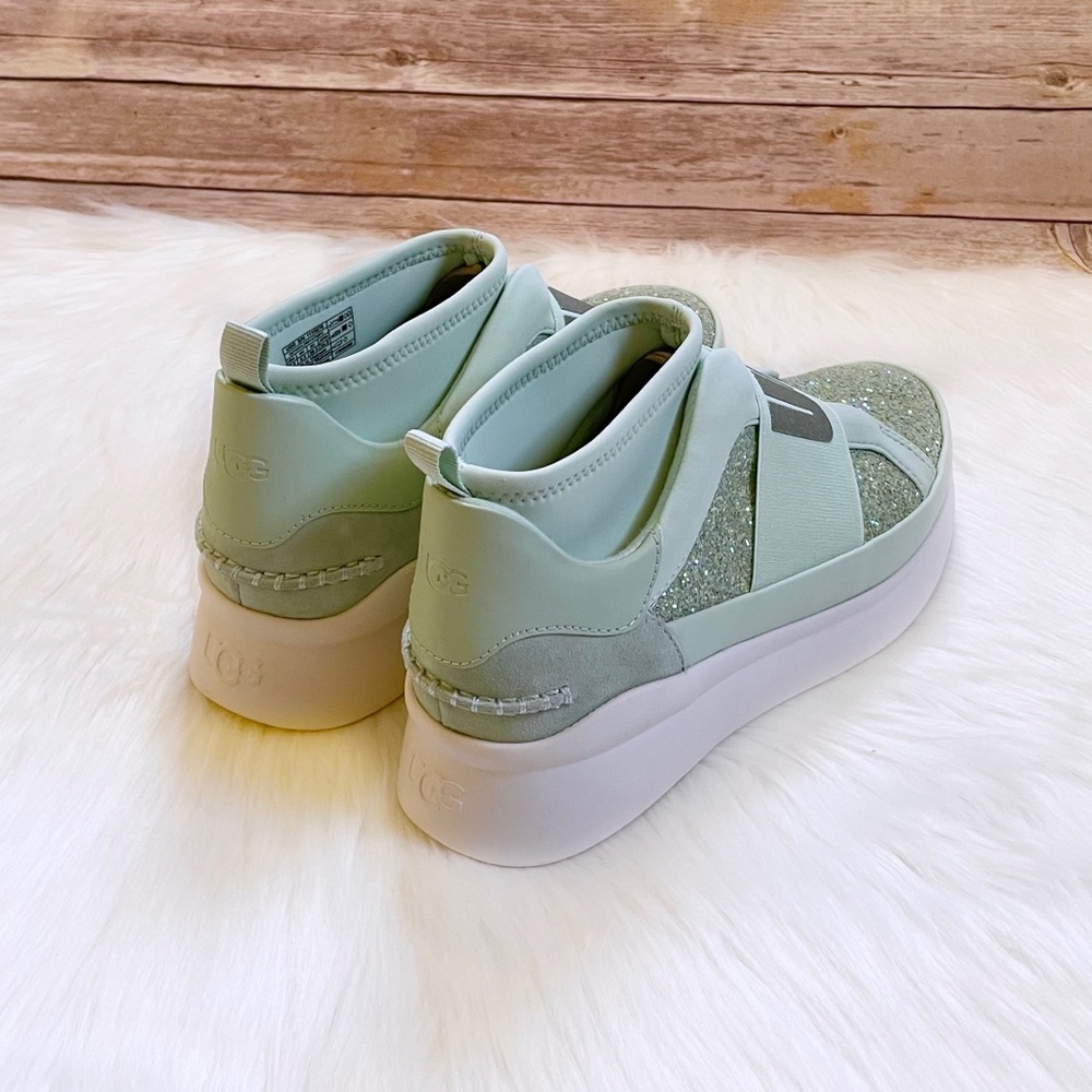 UGG Neutra Chunky Glitter Mint Glitter Sneakers - Picture 7 of 9